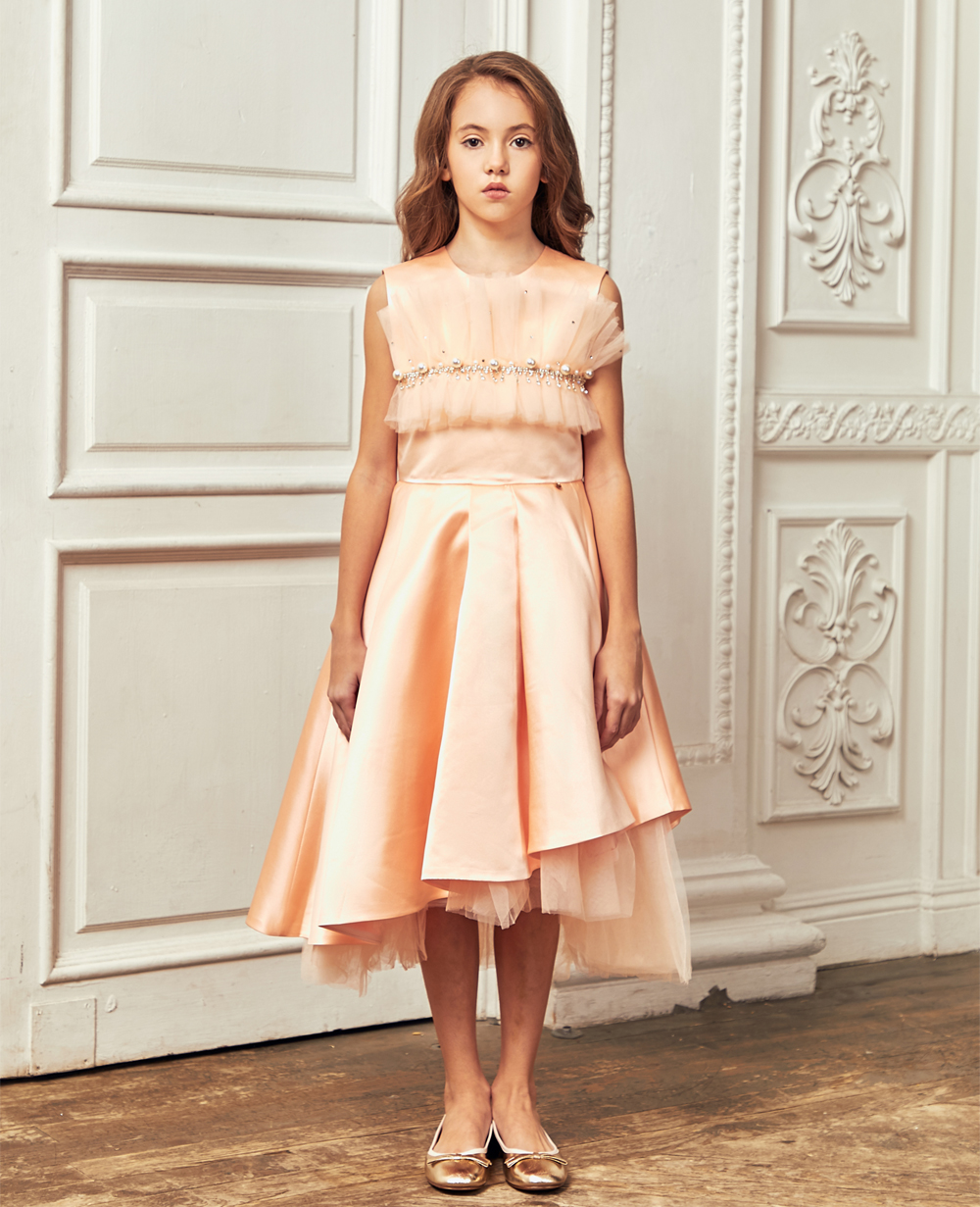 Pink Pearl Tuelle Dress