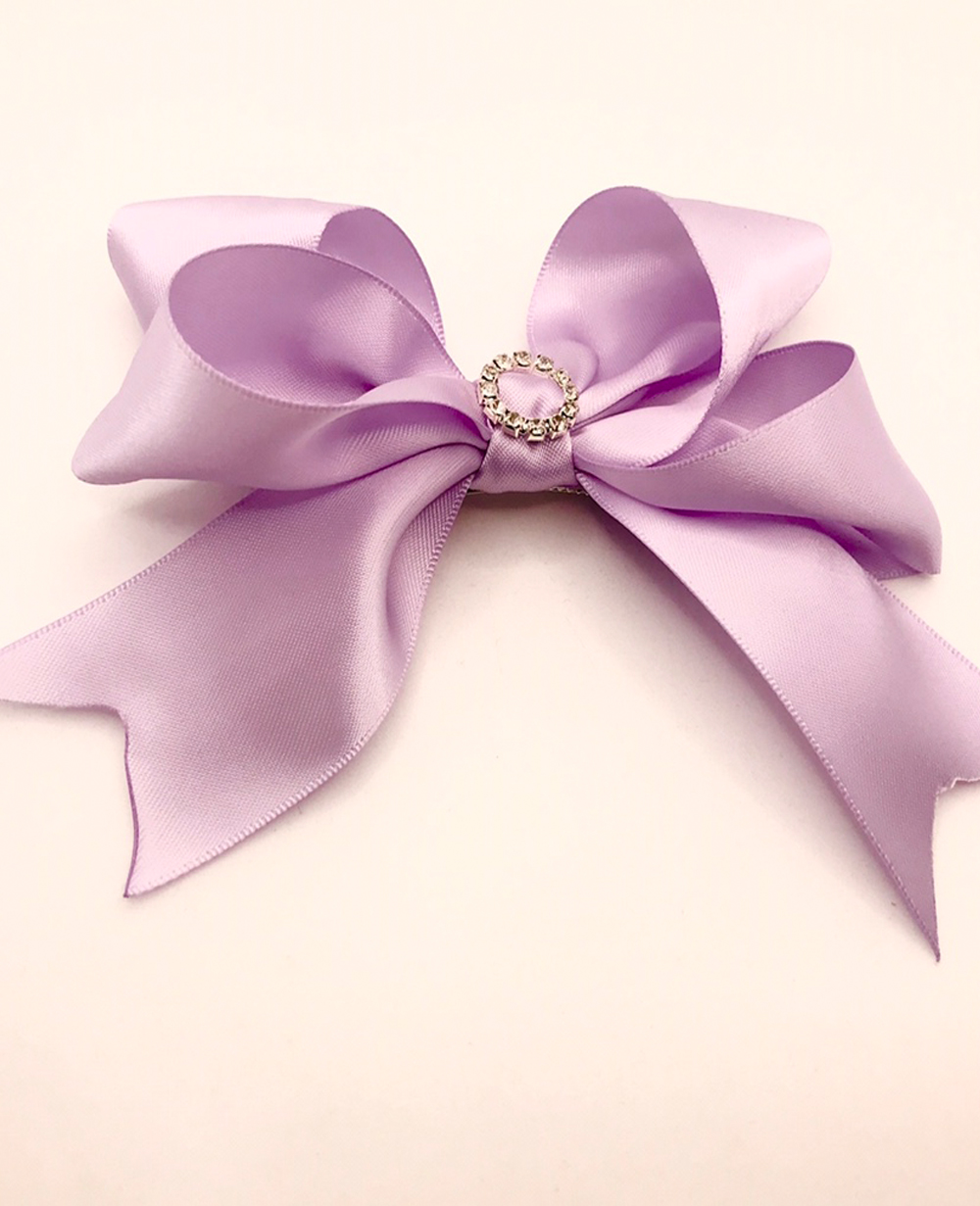 Purple Bow Hairclip