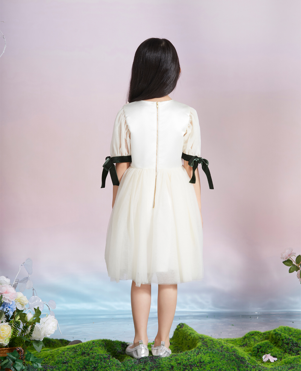 Angel White Lace Tuelle Dress