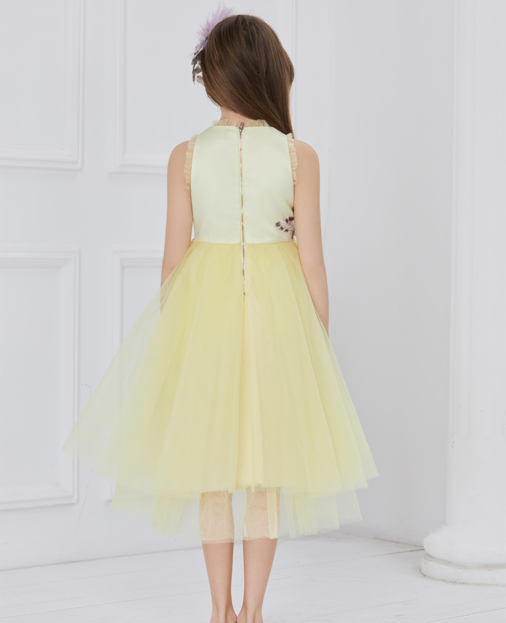 Yellow Glitz Tuelle Dress