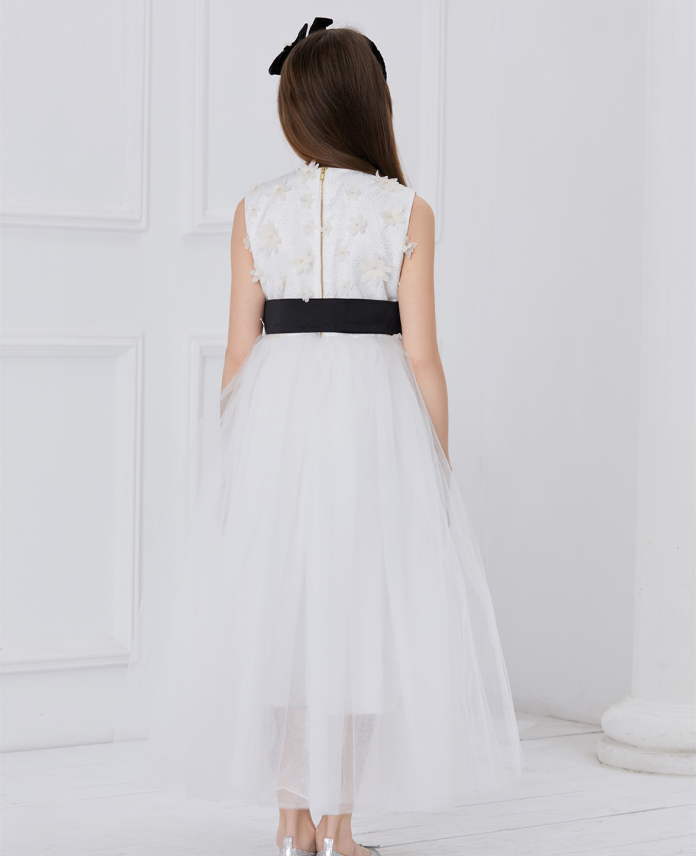White Mysitque Tuelle Dress