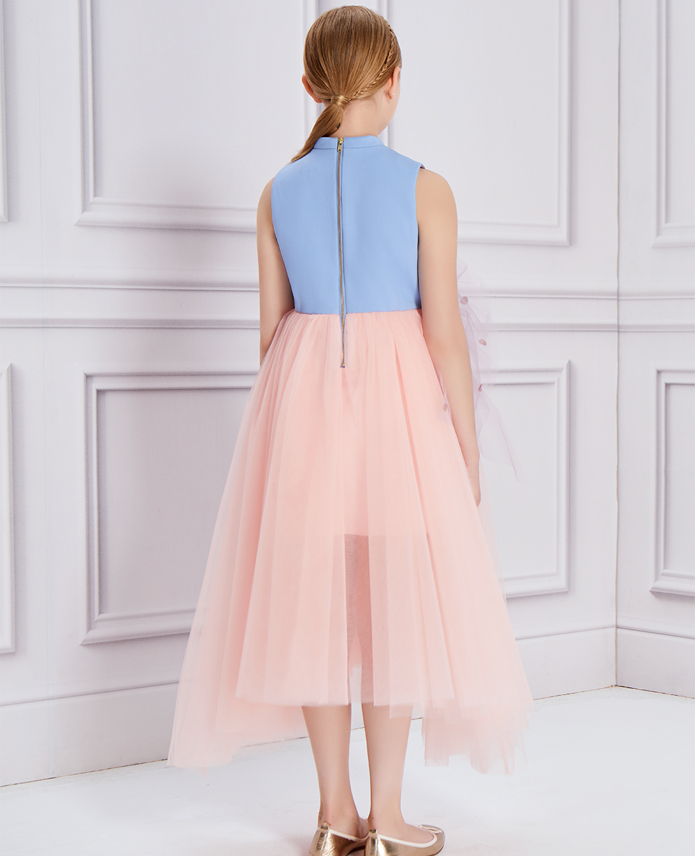 Blue & Pink Tulle Princess Dress