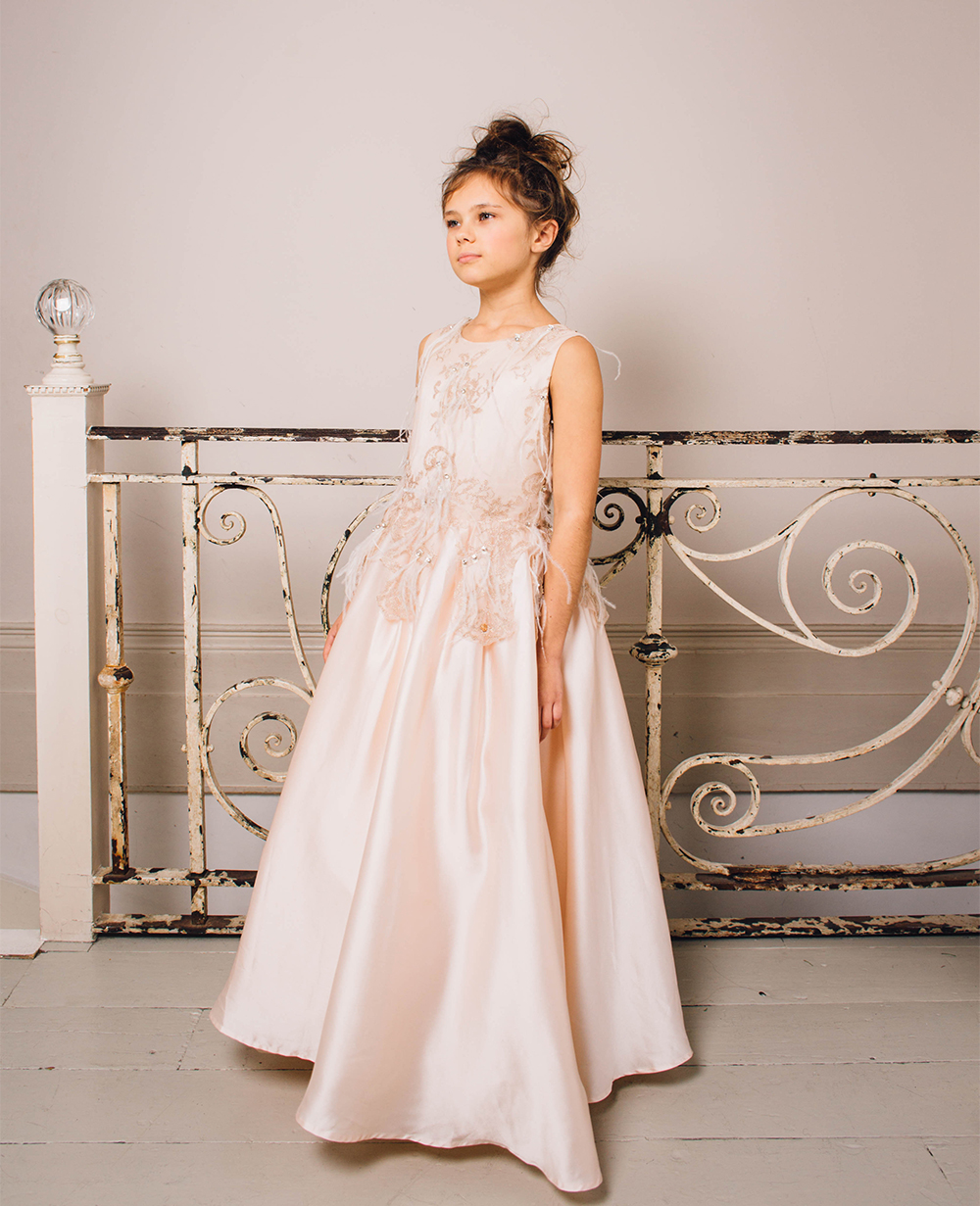 Cream Satin Dress Maxi Dress Sleeveless Lace Dress