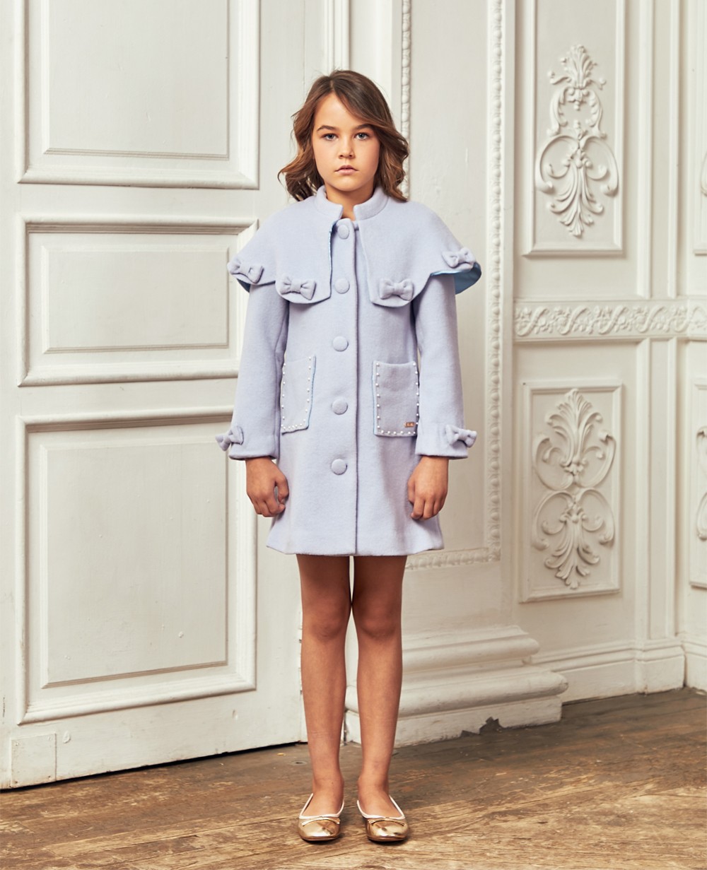 Baby Blue Wool Coat