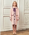 Pink Wool Trench Coat