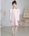 Baby Pink and Heart Brocade Dress