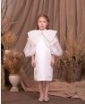 White Bow Angel Tuelle Dress