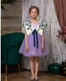 Blue Tulip Lilac Tuelle Ribboned Dress