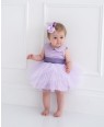 Purple Tuelle Baby Dress