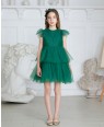 Emerald Green Tuelle Dress