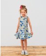 Blue Brocade Melody Dress