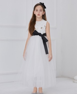 White Mysitque Tuelle Dress