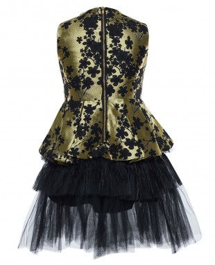 Black & Gold Devine Dress