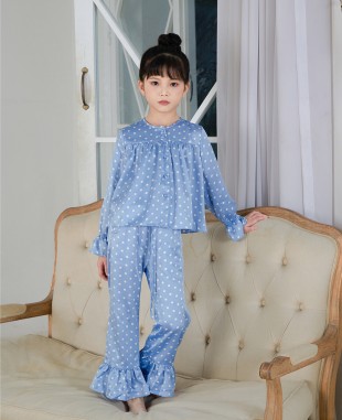 Blue Polka Dot 2 Piece Pyjamas（Website Exclusive）