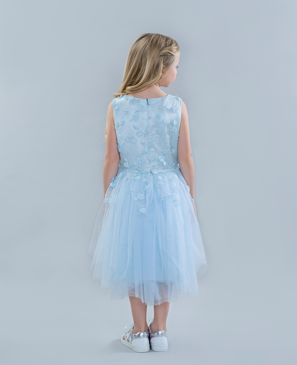Blue Sleeveless Prom Dress Party Dress